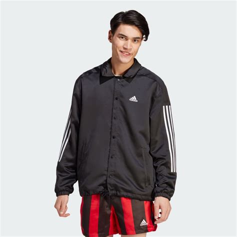 adidas coachjas|adidas black jacket.